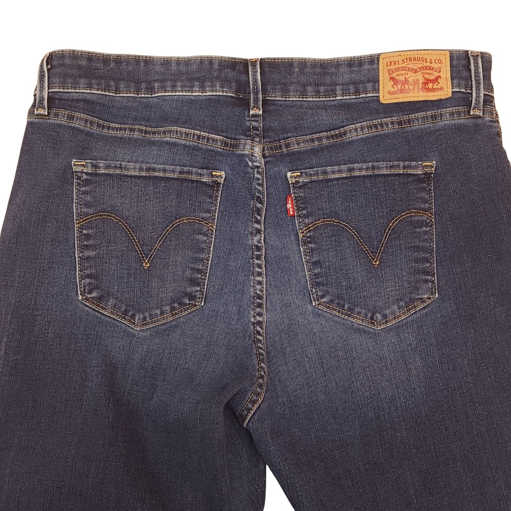 Levi Strauss Classic Mid Rise Skinny Jeans Dark Wash Size 16 - Picture 4 of 12